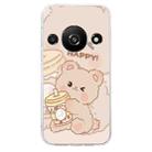 For Xiaomi Redmi A3 Colored Drawing Pattern Transparent TPU Phone Case(Bear) - 3