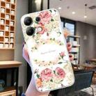 For Xiaomi Redmi Note 13 4G Colored Drawing Pattern Transparent TPU Phone Case(Rose) - 2