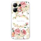 For Xiaomi Redmi Note 13 4G Colored Drawing Pattern Transparent TPU Phone Case(Rose) - 3