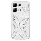 For Xiaomi Redmi Note 13 4G Colored Drawing Pattern Transparent TPU Phone Case(Butterflies) - 3