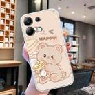 For Xiaomi Redmi Note 13 5G Colored Drawing Pattern Transparent TPU Phone Case(Bear) - 2