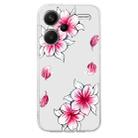 For Xiaomi Redmi Note 13 Pro+ Colored Drawing Pattern Transparent TPU Phone Case(Sakura) - 3