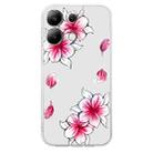 For Xiaomi Redmi Note 13 Pro 5G Colored Drawing Pattern Transparent TPU Phone Case(Sakura) - 3