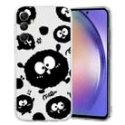 For Samsung Galaxy A15 Colored Drawing Pattern Transparent TPU Phone Case(Black Eye) - 1