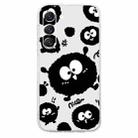 For Samsung Galaxy S23 5G Colored Drawing Pattern Transparent TPU Phone Case(Black Eye) - 3