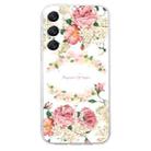 For Samsung Galaxy S23 5G Colored Drawing Pattern Transparent TPU Phone Case(Rose) - 3