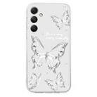 For Samsung Galaxy S23 FE 5G Colored Drawing Pattern Transparent TPU Phone Case(Butterflies) - 3