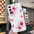 For Samsung Galaxy S23+ 5G Colored Drawing Pattern Transparent TPU Phone Case(Sakura) - 2