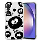 For Samsung Galaxy S23+ 5G Colored Drawing Pattern Transparent TPU Phone Case(Black Eye) - 1