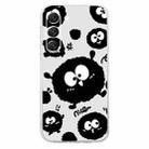 For Samsung Galaxy S23+ 5G Colored Drawing Pattern Transparent TPU Phone Case(Black Eye) - 3