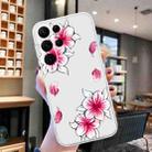 For Samsung Galaxy S23 Ultra 5G Colored Drawing Pattern Transparent TPU Phone Case(Sakura) - 2