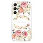 For Samsung Galaxy S24 5G Colored Drawing Pattern Transparent TPU Phone Case(Rose) - 3