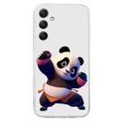 For Samsung Galaxy S24+ 5G Colored Drawing Pattern Transparent TPU Phone Case(Panda) - 3