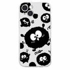 For iPhone 14 Colored Drawing Pattern Transparent TPU Phone Case(Black Eye) - 3