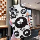 For iPhone 14 Pro Colored Drawing Pattern Transparent TPU Phone Case(Black Eye) - 2