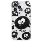 For iPhone 14 Pro Colored Drawing Pattern Transparent TPU Phone Case(Black Eye) - 3