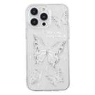 For iPhone 14 Pro Colored Drawing Pattern Transparent TPU Phone Case(Butterflies) - 3