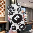 For iPhone 14 Pro Max Colored Drawing Pattern Transparent TPU Phone Case(Black Eye) - 2