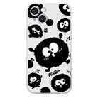 For iPhone 15 Plus Colored Drawing Pattern Transparent TPU Phone Case(Black Eye) - 3