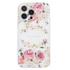 For iPhone 16 Pro Max Colored Drawing Pattern Transparent TPU Phone Case(Rose) - 3