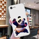 For iPhone SE 2022 / SE 2020 / 8 / 7 Colored Drawing Pattern Transparent TPU Phone Case(Panda) - 2