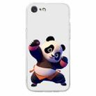 For iPhone SE 2022 / SE 2020 / 8 / 7 Colored Drawing Pattern Transparent TPU Phone Case(Panda) - 3