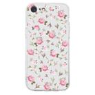 For iPhone SE 2022 / SE 2020 / 8 / 7 Colored Drawing Pattern Transparent TPU Phone Case(Pink Floral) - 3