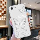 For iPhone SE 2022 / SE 2020 / 8 / 7 Colored Drawing Pattern Transparent TPU Phone Case(Butterflies) - 2