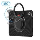 For iPad 10th Gen 10.9 2022 Rotation Handle Holder Silicone Hybrid PC Tablet Case(Black) - 2