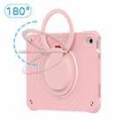 For iPad 10th Gen 10.9 2022 Rotation Handle Holder Silicone Hybrid PC Tablet Case(Pink) - 2