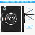 For iPad Air 11 2025 / 2024 Rotation Handle Holder Silicone Hybrid PC Tablet Case(Black) - 3