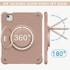 For iPad Air 11 2025 / 2024 Rotation Handle Holder Silicone Hybrid PC Tablet Case(Light Coffee) - 3