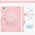 For iPad Air 11 2025 / 2024 Rotation Handle Holder Silicone Hybrid PC Tablet Case(Pink) - 3