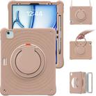 For iPad Air 13 2025 / 2024 Rotation Handle Holder Silicone Hybrid PC Tablet Case(Light Coffee) - 2