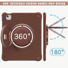 For iPad Air 13 2025 / 2024 Rotation Handle Holder Silicone Hybrid PC Tablet Case(Chocolate) - 3