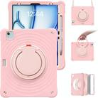 For iPad Air 13 2025 / 2024 Rotation Handle Holder Silicone Hybrid PC Tablet Case(Pink) - 2