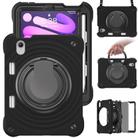 For iPad mini 2024 / mini 6 Rotation Handle Holder Silicone Hybrid PC Tablet Case(Black) - 2