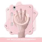 For iPad mini 2024 / mini 6 Rotation Handle Holder Silicone Hybrid PC Tablet Case(Pink) - 3