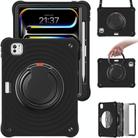 For iPad Pro 11 2024 Rotation Handle Holder Silicone Hybrid PC Tablet Case(Black) - 2