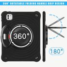 For iPad Pro 11 2024 Rotation Handle Holder Silicone Hybrid PC Tablet Case(Black) - 3