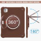 For iPad Pro 11 2024 Rotation Handle Holder Silicone Hybrid PC Tablet Case(Chocolate) - 3