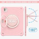 For iPad Pro 11 2024 Rotation Handle Holder Silicone Hybrid PC Tablet Case(Pink) - 3