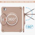 For iPad Pro 13 2024 Rotation Handle Holder Silicone Hybrid PC Tablet Case(Light Coffee) - 3