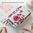 For iPhone 15 POLA MagSafe Flower Multi-functional Zipper Wallet Leather Phone Case(Beige) - 2