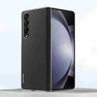 For Samsung Galaxy Z Fold4 SULADA Skin Feel Liquid Leather Shockproof Phone Case(Black) - 1