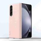 For Samsung Galaxy Z Fold4 SULADA Skin Feel Liquid Leather Shockproof Phone Case(Pink) - 1