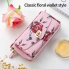 For iPhone 11 POLA Flower Multi-functional Crossbody Zipper Wallet Leather Phone Case(Pink) - 2