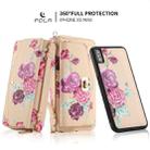 For iPhone XR POLA Flower Multi-functional Crossbody Zipper Wallet Leather Phone Case(Yellow) - 3