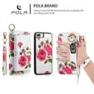 For iPhone 7 / 8 / SE 2022 POLA Flower Multi-functional Zipper Wallet Leather Phone Case(Beige) - 3