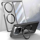 For Huawei Mate X5 Integrated MagSafe Metal Lens Holder PC Electroplating Phone Case(Black) - 1